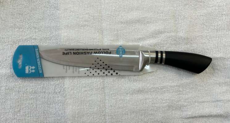 KK S/STEEL 8" CHEF KNIFE BLACK HANDLE