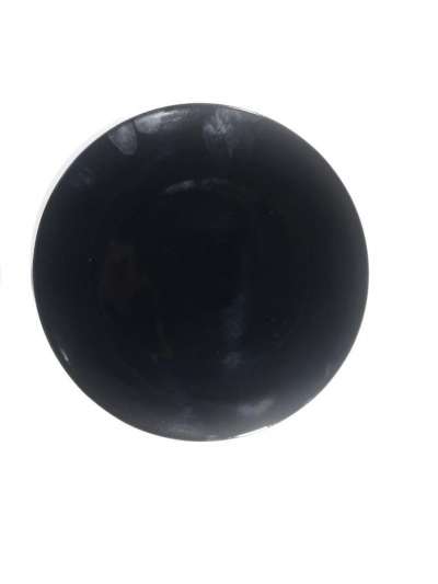 HOMEPRIDE PLATE SERVICE 25CM BLACK